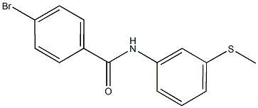 4-bromo-N-[3-(methylsulfanyl)phenyl]benzamide Struktur