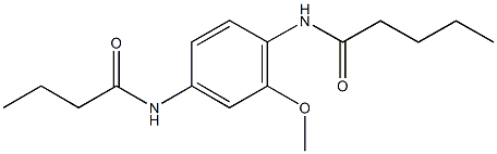 N-[4-(butyrylamino)-2-methoxyphenyl]pentanamide Structure