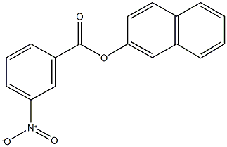 2-naphthyl 3-nitrobenzoate Struktur