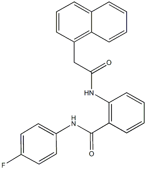 N-(4-fluorophenyl)-2-[(1-naphthylacetyl)amino]benzamide,528531-17-1,结构式