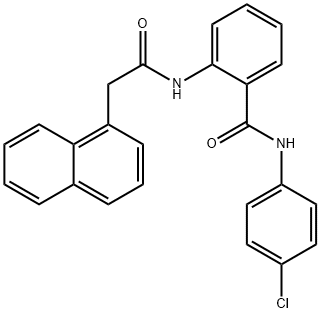 N-(4-chlorophenyl)-2-[(1-naphthylacetyl)amino]benzamide 结构式