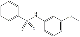 N-[3-(methylsulfanyl)phenyl]benzenesulfonamide Structure