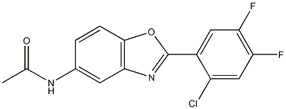 N-[2-(2-chloro-4,5-difluorophenyl)-1,3-benzoxazol-5-yl]acetamide Structure