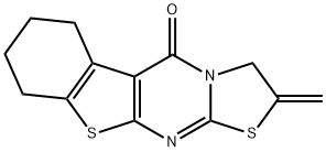 2-methylene-2,3,6,7,8,9-hexahydro-5H-[1]benzothieno[2,3-d][1,3]thiazolo[3,2-a]pyrimidin-5-one Structure