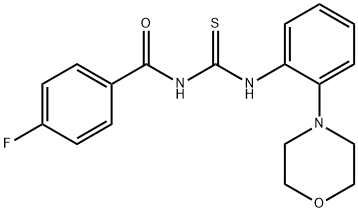 N-(4-fluorobenzoyl)-N'-(2-morpholin-4-ylphenyl)thiourea Structure