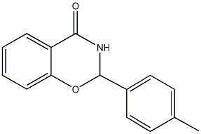 2-(4-methylphenyl)-2,3-dihydro-4H-1,3-benzoxazin-4-one Structure