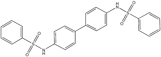 N-{4'-[(phenylsulfonyl)amino][1,1'-biphenyl]-4-yl}benzenesulfonamide Struktur