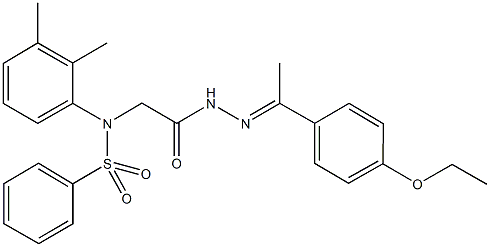 N-(2,3-dimethylphenyl)-N-(2-{2-[1-(4-ethoxyphenyl)ethylidene]hydrazino}-2-oxoethyl)benzenesulfonamide Struktur