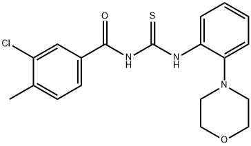 N-(3-chloro-4-methylbenzoyl)-N'-(2-morpholin-4-ylphenyl)thiourea,530094-30-5,结构式