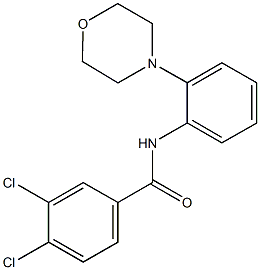 3,4-dichloro-N-(2-morpholin-4-ylphenyl)benzamide Structure