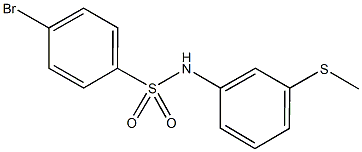 4-bromo-N-[3-(methylsulfanyl)phenyl]benzenesulfonamide 结构式