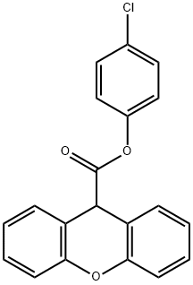 4-chlorophenyl 9H-xanthene-9-carboxylate 结构式