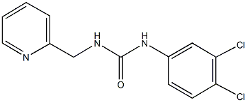 N-(3,4-dichlorophenyl)-N'-(2-pyridinylmethyl)urea 结构式