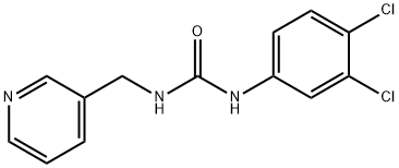 N-(3,4-dichlorophenyl)-N'-(3-pyridinylmethyl)urea Struktur
