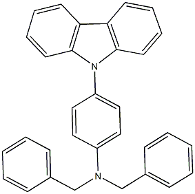 N,N-dibenzyl-N-[4-(9H-carbazol-9-yl)phenyl]amine,53167-73-0,结构式