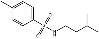 N-isopentyl-4-methylbenzenesulfonamide 化学構造式