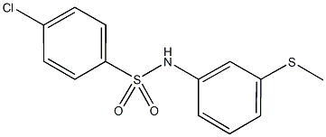 4-chloro-N-[3-(methylsulfanyl)phenyl]benzenesulfonamide Structure