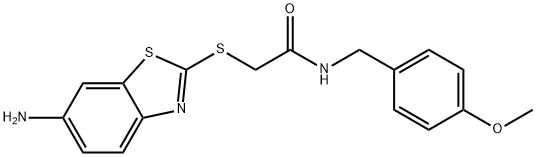 532422-39-2 2-[(6-amino-1,3-benzothiazol-2-yl)sulfanyl]-N-(4-methoxybenzyl)acetamide