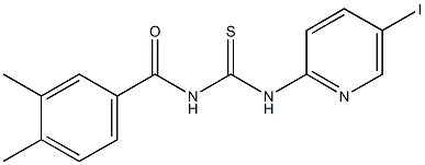 N-(3,4-dimethylbenzoyl)-N'-(5-iodo-2-pyridinyl)thiourea 结构式