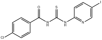 N-(4-chlorobenzoyl)-N'-(5-iodopyridin-2-yl)thiourea Structure