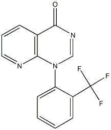 1-[2-(trifluoromethyl)phenyl]pyrido[2,3-d]pyrimidin-4(1H)-one 结构式