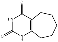 6,7,8,9-tetrahydro-5H-cyclohepta[d]pyrimidine-2,4-diol Struktur