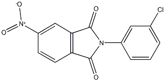 2-(3-chlorophenyl)-5-nitro-1H-isoindole-1,3(2H)-dione 化学構造式