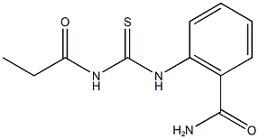 2-{[(propionylamino)carbothioyl]amino}benzamide 结构式