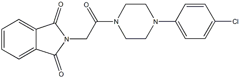 2-{2-[4-(4-chlorophenyl)piperazin-1-yl]-2-oxoethyl}-1H-isoindole-1,3(2H)-dione,53646-63-2,结构式