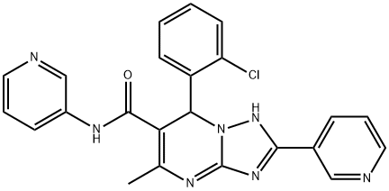 537662-60-5 7-(2-chlorophenyl)-5-methyl-N,2-di(3-pyridinyl)-4,7-dihydro[1,2,4]triazolo[1,5-a]pyrimidine-6-carboxamide