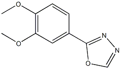 2-(3,4-dimethoxyphenyl)-1,3,4-oxadiazole 化学構造式
