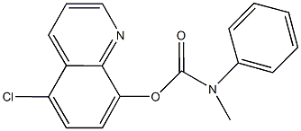 5-chloro-8-quinolinyl methyl(phenyl)carbamate 结构式