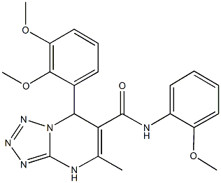 7-(2,3-dimethoxyphenyl)-N-(2-methoxyphenyl)-5-methyl-4,7-dihydrotetraazolo[1,5-a]pyrimidine-6-carboxamide Structure