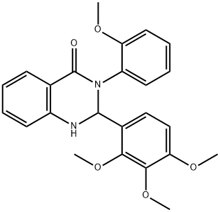 540511-86-2 3-(2-methoxyphenyl)-2-(2,3,4-trimethoxyphenyl)-2,3-dihydro-4(1H)-quinazolinone