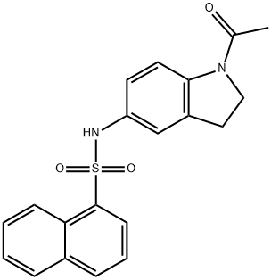N-(1-acetyl-2,3-dihydro-1H-indol-5-yl)-1-naphthalenesulfonamide Structure
