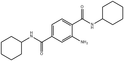 2-amino-N~1~,N~4~-dicyclohexylterephthalamide Struktur