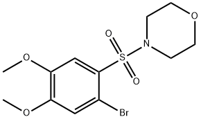 4-[(2-bromo-4,5-dimethoxyphenyl)sulfonyl]morpholine Structure