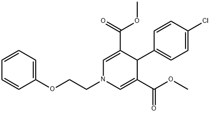 dimethyl 4-(4-chlorophenyl)-1-(2-phenoxyethyl)-1,4-dihydro-3,5-pyridinedicarboxylate Struktur
