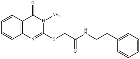 2-[(3-amino-4-oxo-3,4-dihydro-2-quinazolinyl)sulfanyl]-N-(2-phenylethyl)acetamide|