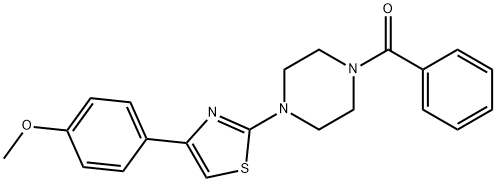 4-[2-(4-benzoyl-1-piperazinyl)-1,3-thiazol-4-yl]phenyl methyl ether,540515-56-8,结构式