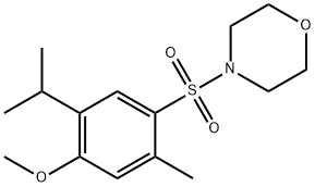 2-isopropyl-5-methyl-4-(4-morpholinylsulfonyl)phenyl methyl ether Struktur