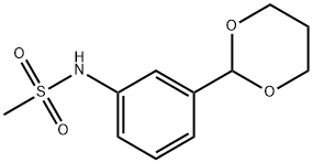 N-[3-(1,3-dioxan-2-yl)phenyl]methanesulfonamide Struktur
