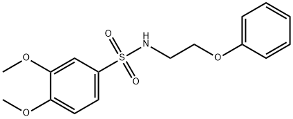 3,4-dimethoxy-N-(2-phenoxyethyl)benzenesulfonamide|