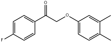 2-(3,4-dimethylphenoxy)-1-(4-fluorophenyl)ethanone Structure