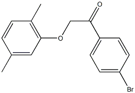 1-(4-bromophenyl)-2-(2,5-dimethylphenoxy)ethanone Structure