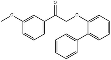 2-([1,1'-biphenyl]-2-yloxy)-1-(3-methoxyphenyl)ethanone,540520-47-6,结构式