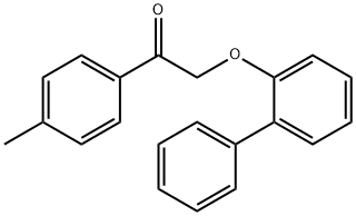 2-([1,1'-biphenyl]-2-yloxy)-1-(4-methylphenyl)ethanone,540520-49-8,结构式