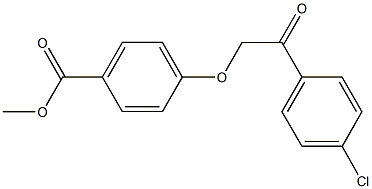 methyl 4-[2-(4-chlorophenyl)-2-oxoethoxy]benzoate Struktur
