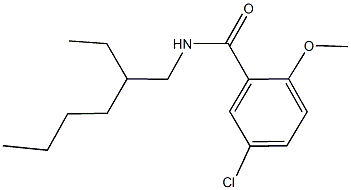 5-chloro-N-(2-ethylhexyl)-2-methoxybenzamide,540521-25-3,结构式