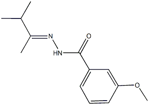 N'-(1,2-dimethylpropylidene)-3-methoxybenzohydrazide Struktur